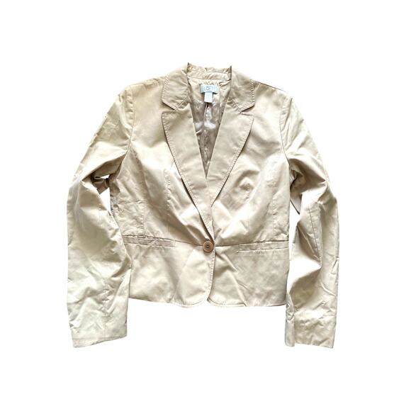 Ann Taylor LOFT Jackets & Blazers - ANN TAYLOR LOFT, SIZE 10, BLAZER JACKET, KHAKI COLORED